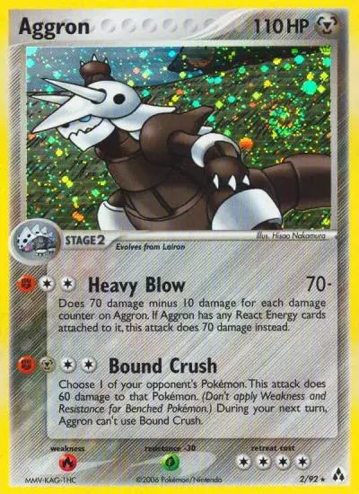 Aggron 2/92 Legend Maker Pokemon card