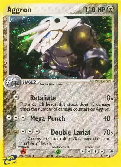Aggron 1/109 Ruby & Sapphire Pokemon card