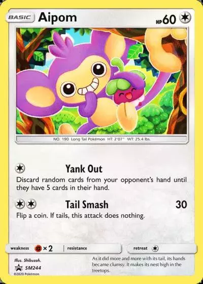 Aipom SM244/248 SM Black Star Promos Pokemon card