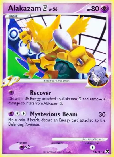 Alakazam E4 38/111 Rising Rivals Pokemon card