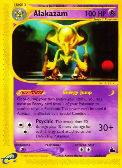Alakazam 2/144 Skyridge Pokemon card