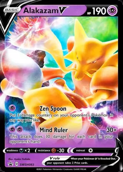 Alakazam V SWSH083/307 SWSH Black Star Promos Pokemon card