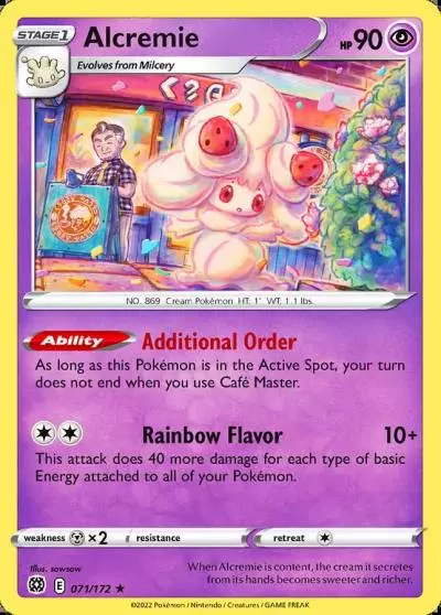 Alcremie 71/172 Brilliant Stars Pokemon card