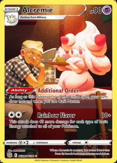 Alcremie TG08/30 Brilliant Stars Trainer Gallery Pokemon card