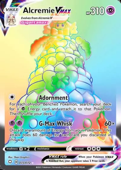 Alcremie VMAX 73/72 Shining Fates Pokemon card