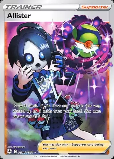 Allister TG24/30 Astral Radiance Trainer Gallery Pokemon card