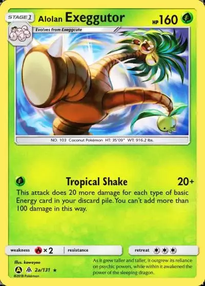 Alolan Exeggutor 2a/131 Forbidden Light Pokemon card