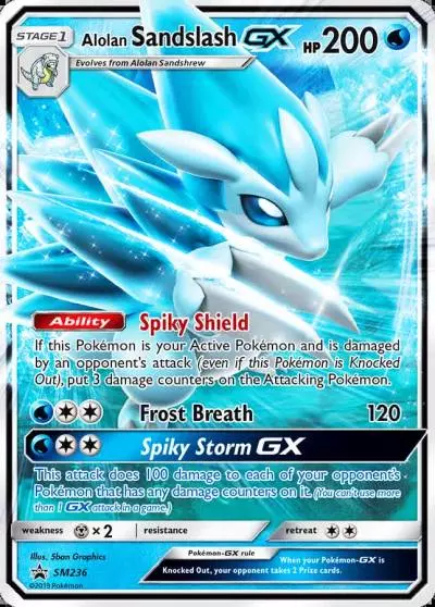 Alolan Sandslash-GX SM236/248 SM Black Star Promos Pokemon card