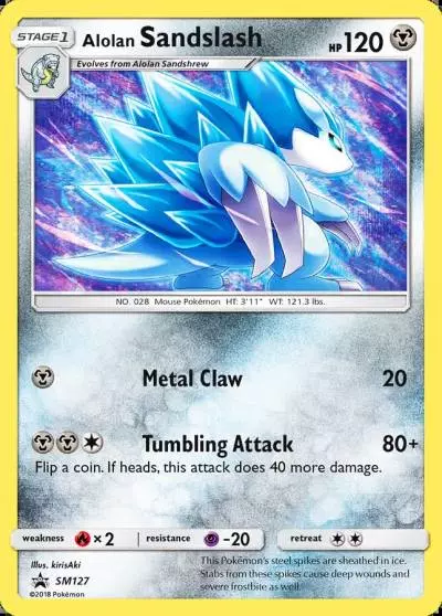 Alolan Sandslash SM127/248 SM Black Star Promos Pokemon card