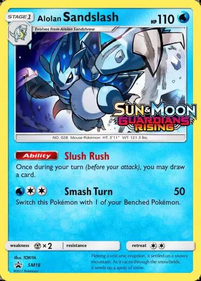 Alolan Sandslash SM18/248 SM Black Star Promos Pokemon card