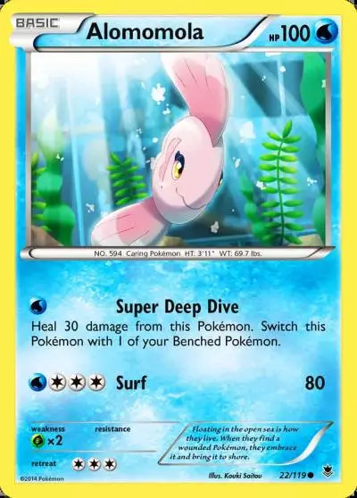 Alomomola 22/119 Phantom Forces Pokemon card