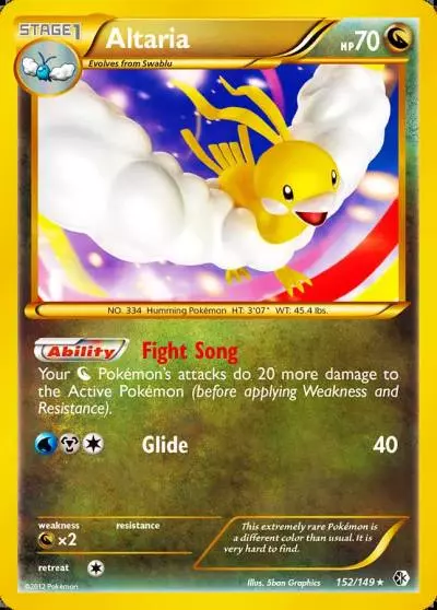 Altaria 152/149 Boundaries Crossed Pokemon card