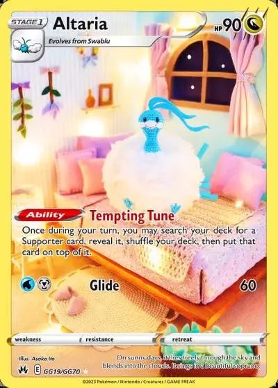 Altaria GG19/70 Crown Zenith Galarian Gallery Pokemon card