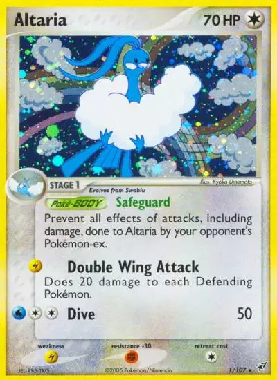 Altaria 1/107 Deoxys Pokemon card