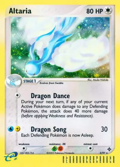 Altaria 2/97 Dragon Pokemon card
