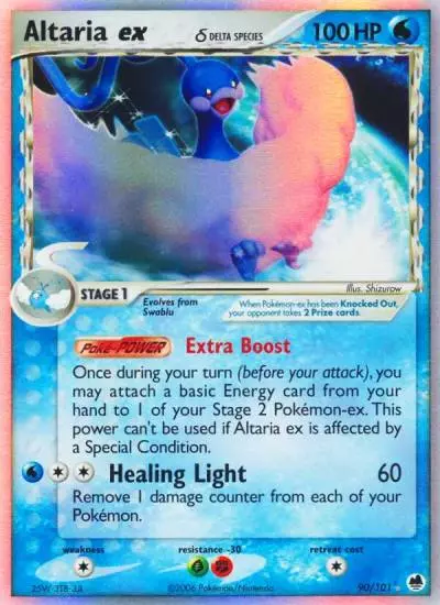 Altaria ex δ 90/101 Dragon Frontiers Pokemon card