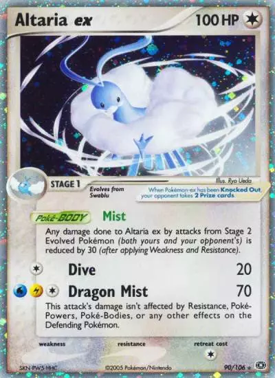 Altaria ex 90/106 Emerald Pokemon card