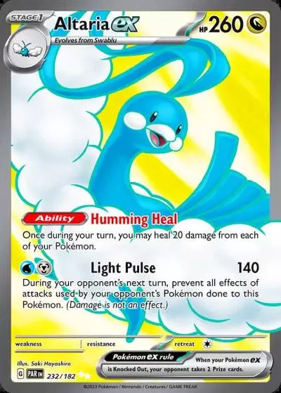 Altaria ex 232/182 Paradox Rift Pokemon card