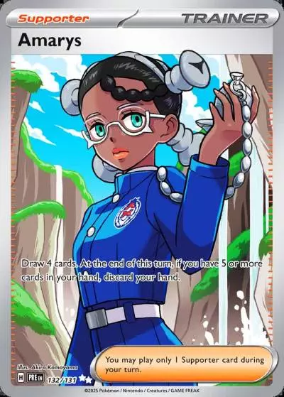 Amarys 132/131 Prismatic Evolutions Pokemon card