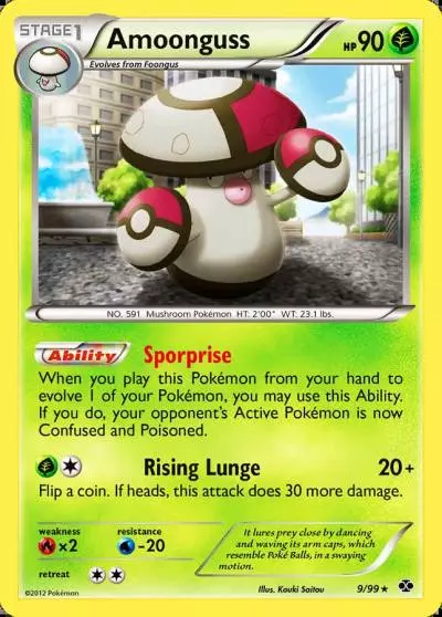Amoonguss 9/99 Next Destinies Pokemon card