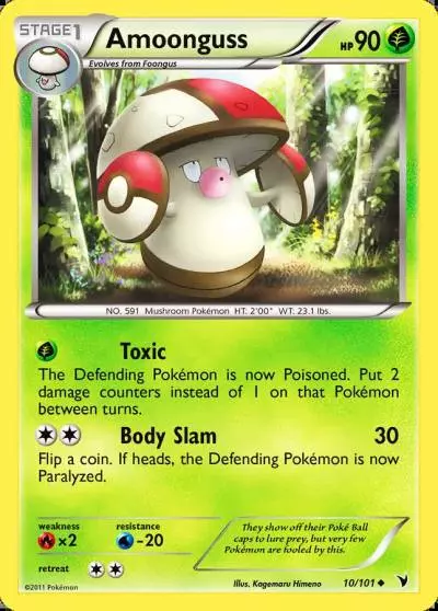 Amoonguss 10/101 Noble Victories Pokemon card
