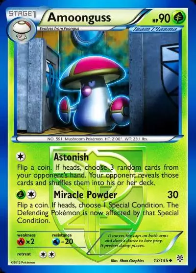 Amoonguss 13/135 Plasma Storm Pokemon card
