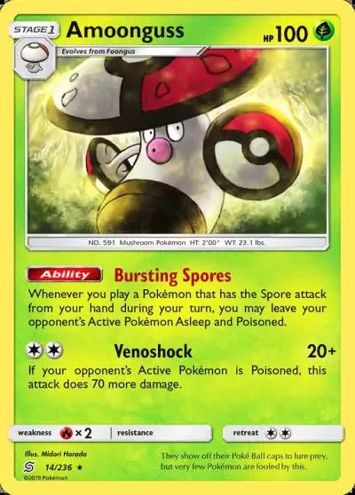 Amoonguss 14/236 Unified Minds Pokemon card