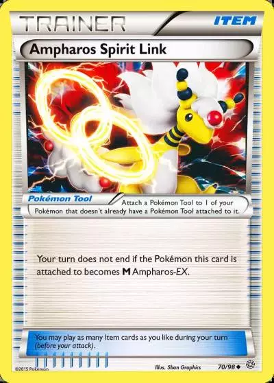 Ampharos Spirit Link 70/98 Ancient Origins Pokemon card