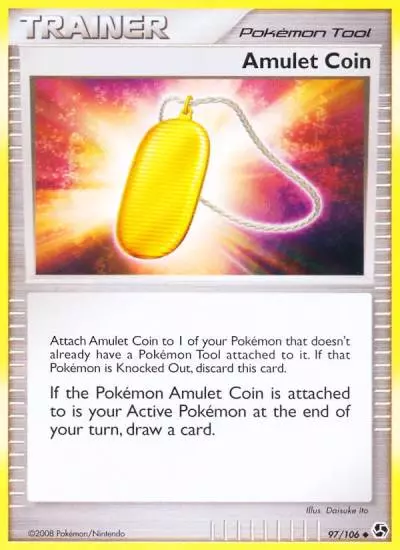 Amulet Coin 97/106 Great Encounters Pokemon card