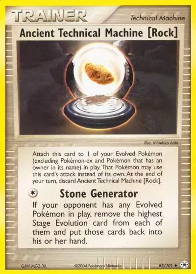 Ancient Technical Machine [Rock] 85/101 Hidden Legends Pokemon card