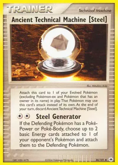 Ancient Technical Machine [Steel] 86/101 Hidden Legends Pokemon card
