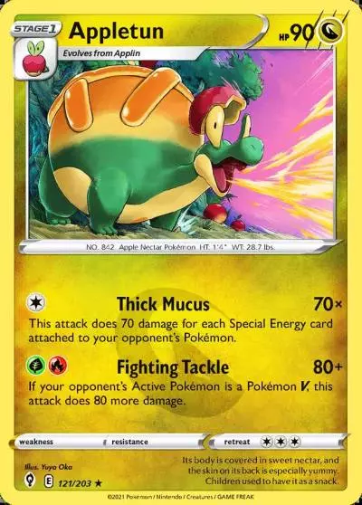 Appletun 121/203 Evolving Skies Pokemon card