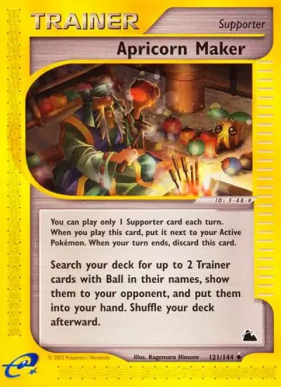 Apricorn Maker 121/144 Skyridge Pokemon card