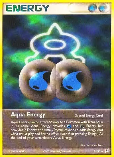 Aqua Energy 86/95 Team Magma vs Team Aqua Pokemon card