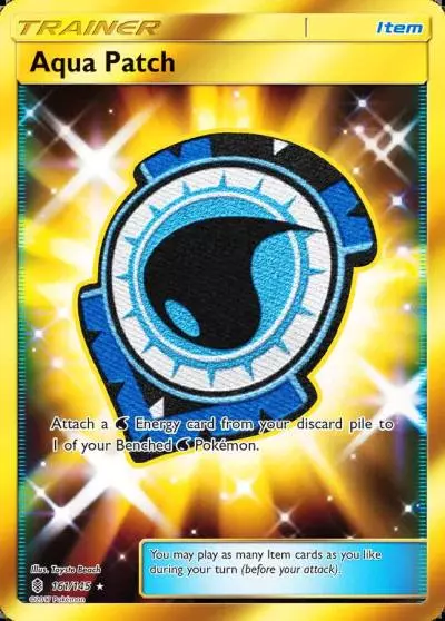 Aqua Patch 161/145 Guardians Rising Pokemon card