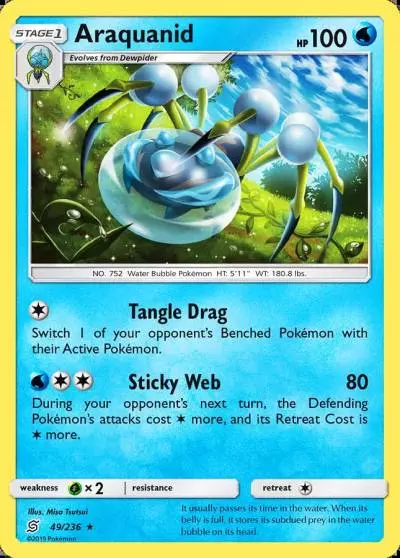 Araquanid 49/236 Unified Minds Pokemon card