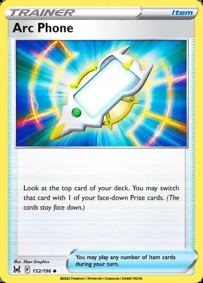 Arc Phone 152/196 Lost Origin Pokemon card