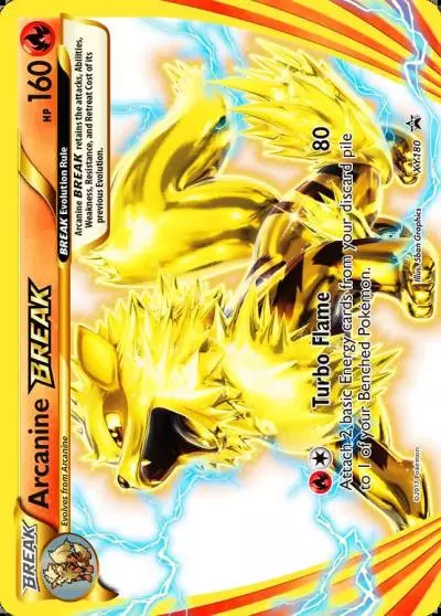 Arcanine BREAK XY180/211 XY Black Star Promos Pokemon card