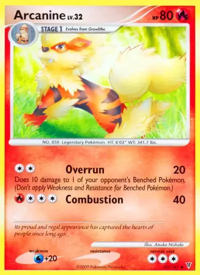 Arcanine 50/147 Supreme Victors Pokemon card