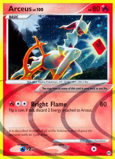 Arceus AR3/99 Arceus Pokemon card