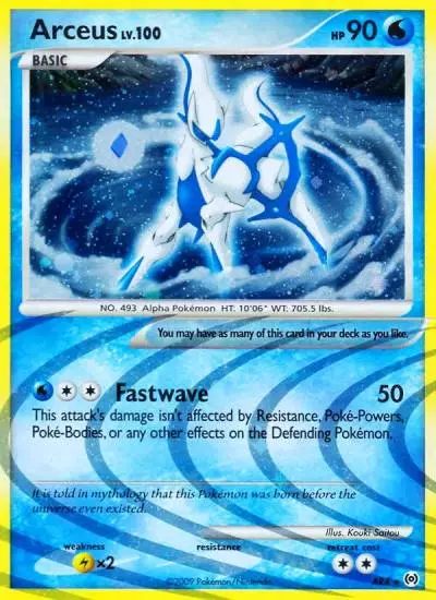 Arceus AR4/99 Arceus Pokemon card