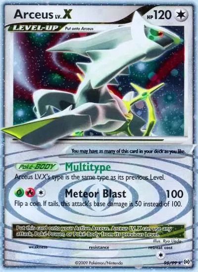 Arceus LV.X 95/99 Arceus Pokemon card
