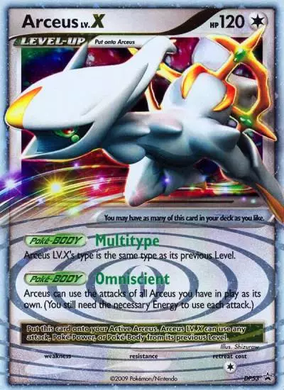 Arceus LV.X DP53/56 DP Black Star Promos Pokemon card