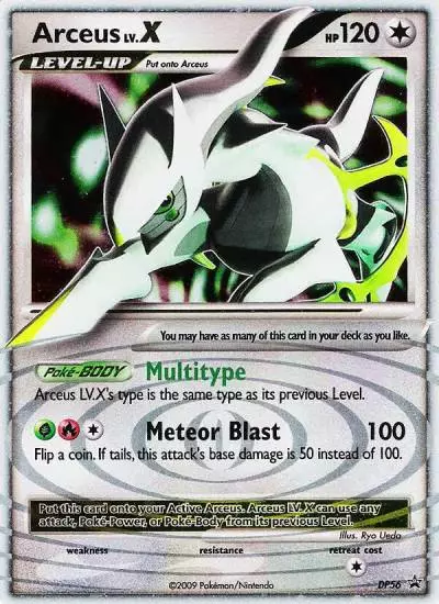 Arceus LV.X DP56/56 DP Black Star Promos Pokemon card