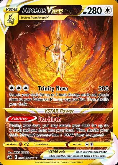 Arceus VSTAR GG70/70 Crown Zenith Galarian Gallery Pokemon card