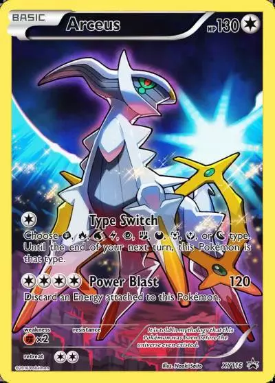 Arceus XY116/211 XY Black Star Promos Pokemon card