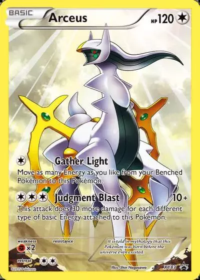 Arceus XY83/211 XY Black Star Promos Pokemon card