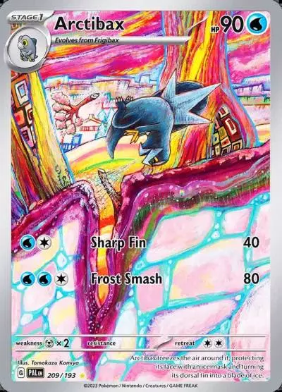 Arctibax 209/193 Paldea Evolved Pokemon card