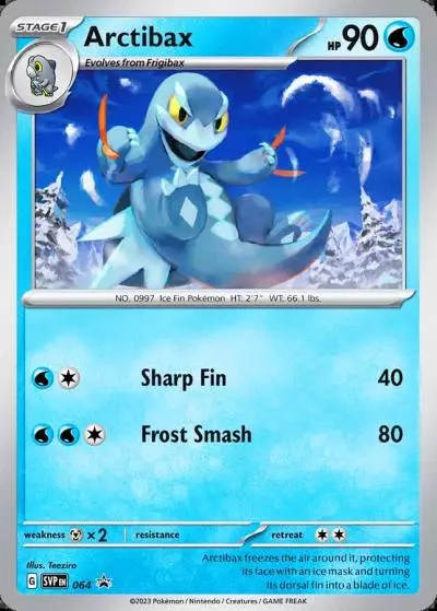 Arctibax 64/165 Scarlet & Violet Black Star Promos Pokemon card