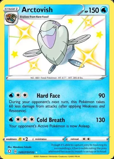 Arctovish SV037/122 Shining Fates Shiny Vault Pokemon card